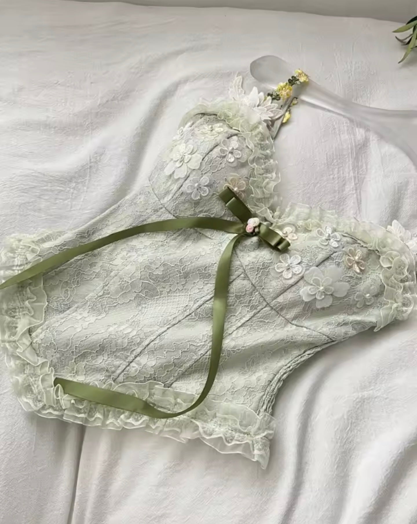 Moss Belle 3-Piece Set – Fairycore Elegance in Bloom