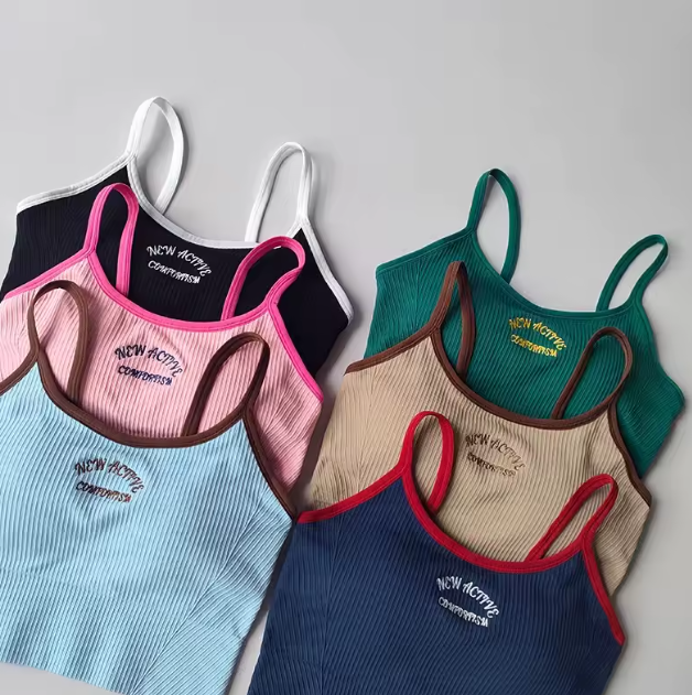 ActiveForm Ribbed Sports Bra – Colorblock Comfort, Everyday Strength