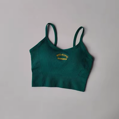 ActiveForm Ribbed Sports Bra – Colorblock Comfort, Everyday Strength