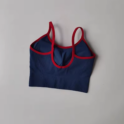 ActiveForm Ribbed Sports Bra – Colorblock Comfort, Everyday Strength