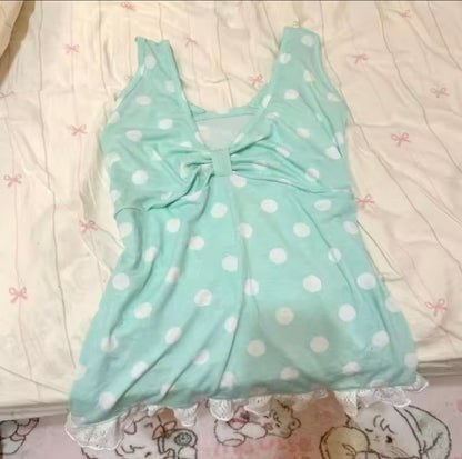 Mint Mochi Bow Top – Soft Girl Dreamwear