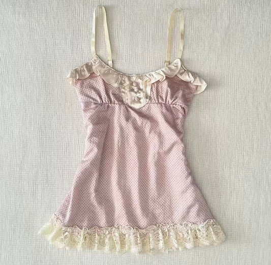Blush Rose Camisole – Vintage Lace Romance