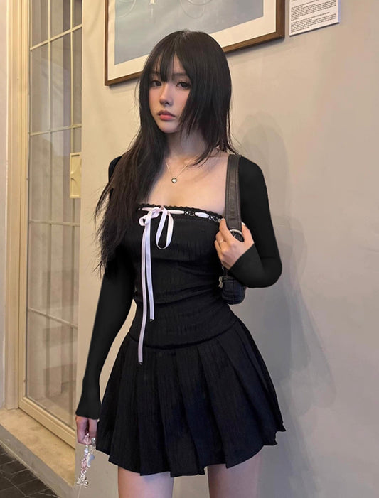 Moonlit Muse Velvet Dress – Soft Darkness, Delicate Power