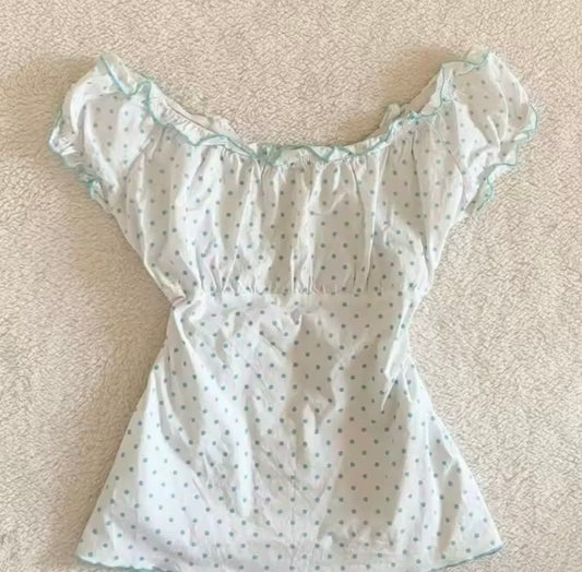 Pastel Meadow Puff Top – Soft Girl Summer Essential
